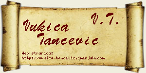 Vukica Tančević vizit kartica